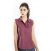 Zeme Organics Cotton Sleeveless Shirt for Women - Maroon